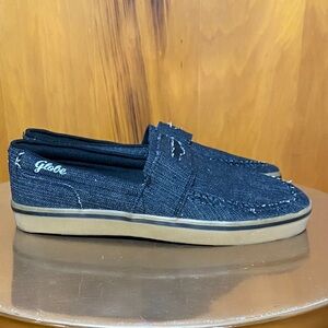NWOT Globe Australia Black Denim Loafer Sneakers Skate Surf Beach Boho Summer